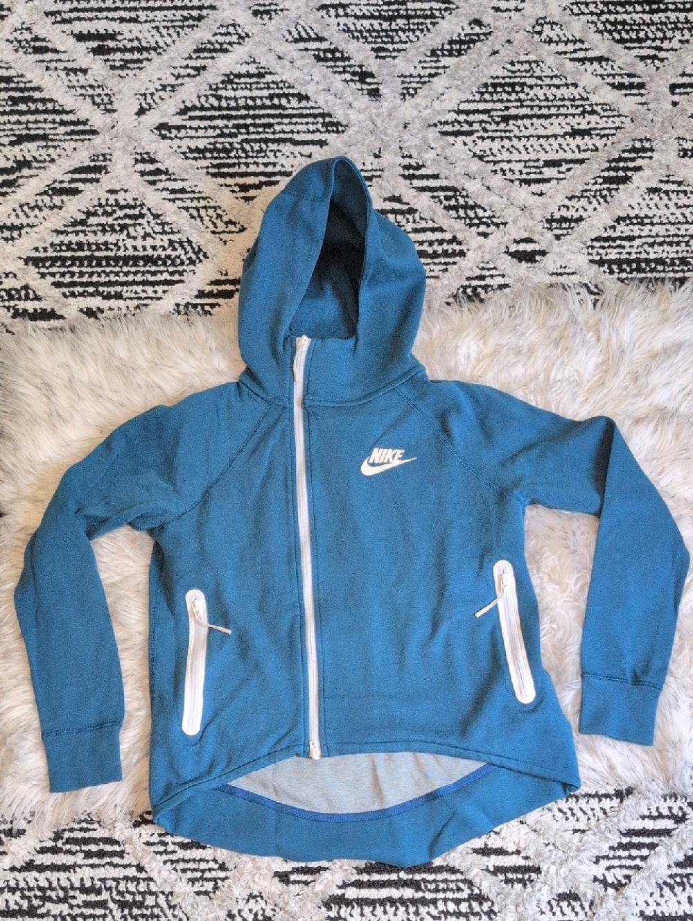 Nike Asymmetrical Zip Up Hoodie Size XS